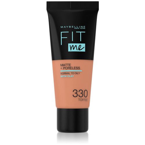 Fit Me! Matte+Poreless fondotinta matte per pelli normali e miste colore 330 Toffee 30 ml - Maybelline - Modalova