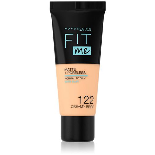 Fit Me! Matte+Poreless fondotinta matte per pelli normali e miste colore 122 Creamy Beige 30 ml - Maybelline - Modalova