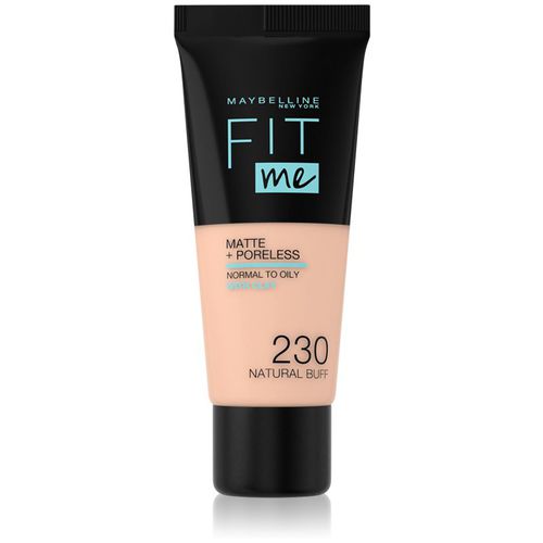 Fit Me! Matte+Poreless fondotinta matte per pelli normali e miste colore 230 Natural Buff 30 ml - Maybelline - Modalova