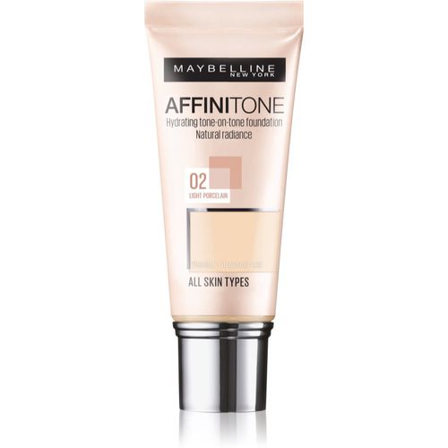 Affinitone fondotinta idratante colore 02 Light Porcelain 30 ml - Maybelline - Modalova