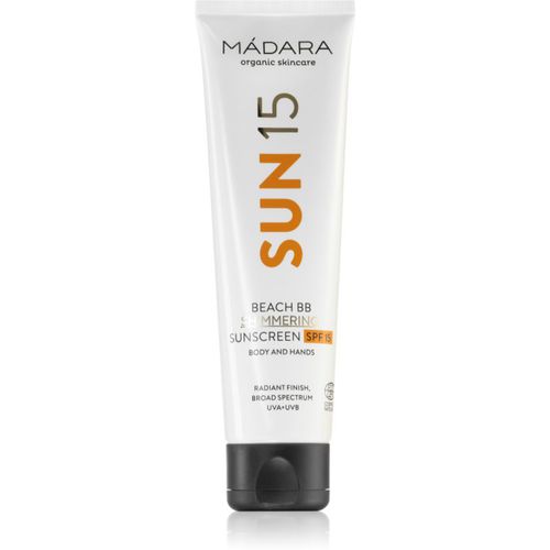 Beach BB crema solar corporal con purpurina SPF 15 100 ml - Mádara - Modalova