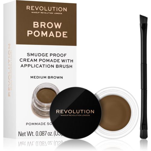 Brow Pomade pomada para cejas tono Medium Brown 2.5 g - Makeup Revolution - Modalova