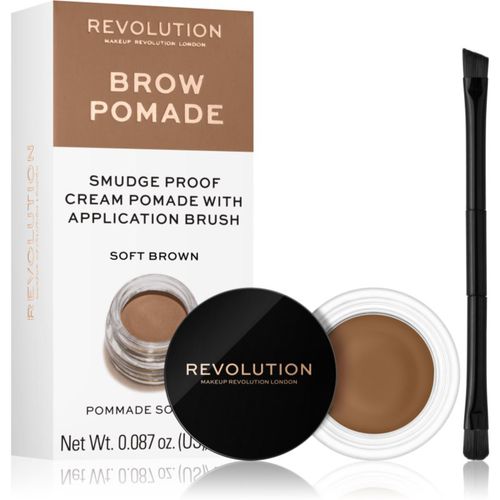 Brow Pomade pomada para cejas tono Soft Brown 2.5 g - Makeup Revolution - Modalova