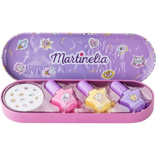 Super Girl Nail Polish & Stickers Tin Box set (per bambini) - Martinelia - Modalova