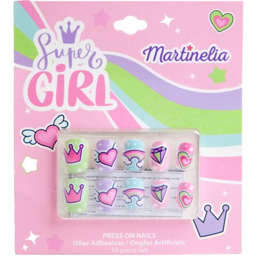 Super Girl Nails künstliche Fingernägel für Kinder 10 St - Martinelia - Modalova