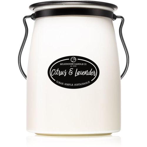 Creamery Citrus & Lavender candela profumata Butter Jar 624 g - Milkhouse Candle Co. - Modalova