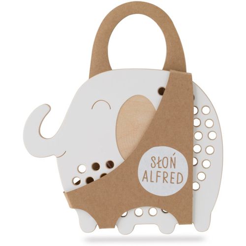 Big Wooden Lacing Toy Elephant Oliver juguete multiactividades 19,5 cm x 16 cm x 0,7 cm 1 ud - Milin - Modalova