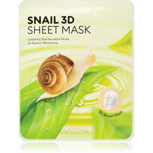 Snail mascarilla hoja limpiadora con efecto refrescante con extracto de baba de caracol 23 g - Missha - Modalova