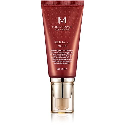 M Perfect Cover crema BB de protección UV alta tono No. 25 Warm Beige SPF42/PA+++ 50 ml - Missha - Modalova