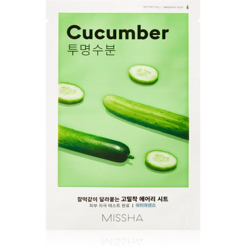 Airy Fit Cucumber maschera in tessuto idratante e rivitalizzante per pelli secche 19 g - Missha - Modalova