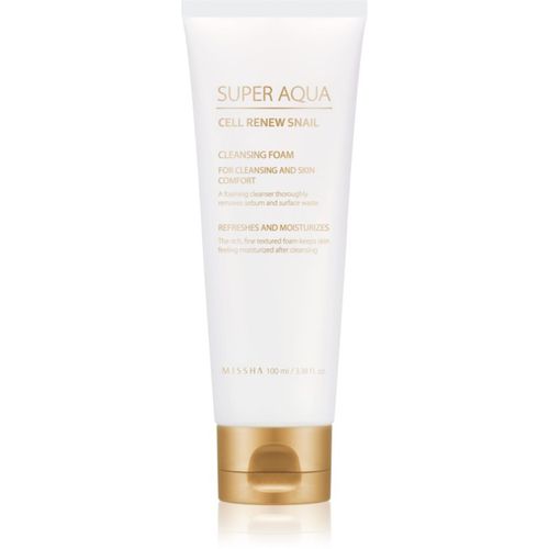 Super Aqua Cell Renew Snail Reinigungsschaum mit Schneckenextrakt 100 ml - Missha - Modalova