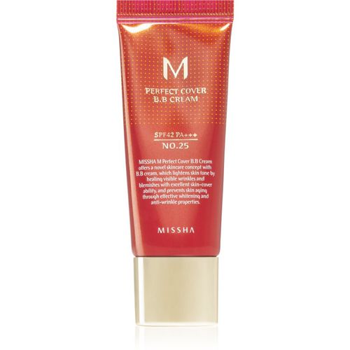 M Perfect Cover BB cream ad alta protezione UV confezione piccola colore No. 25 Warm Beige SPF 42/PA+++ 20 ml - Missha - Modalova