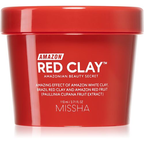 Amazon Red Clay™ mascarilla limpiadora para reducir el exceso de sebo y suavizar poros con arcilla 110 ml - Missha - Modalova