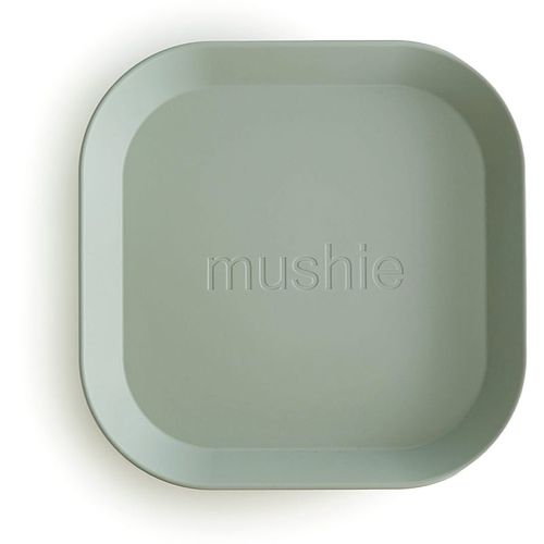 Square Dinnerware Plates piatto Sage 2 pz - Mushie - Modalova