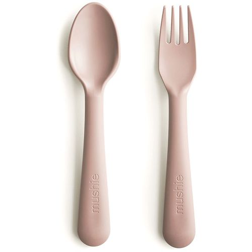 Fork and Spoon Set cubierto Blush 2 ud - Mushie - Modalova