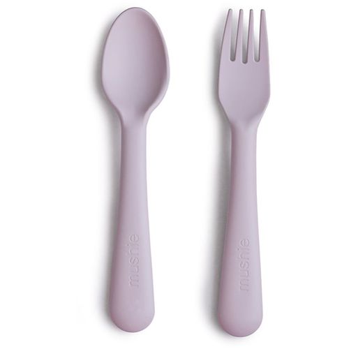 Fork and Spoon Set Besteck Soft Lilac 2 St - Mushie - Modalova