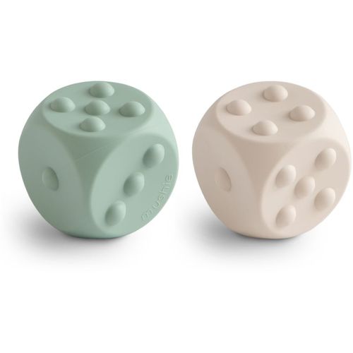 Pop-It cubi Cambridge blue/Shifting sand 2 pz - Mushie - Modalova