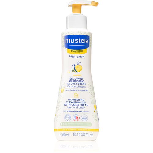 Bébé Dry Skin gel detergente nutriente con crema protettiva per rigenerare le difese cutanee per neonati 300 ml - Mustela - Modalova