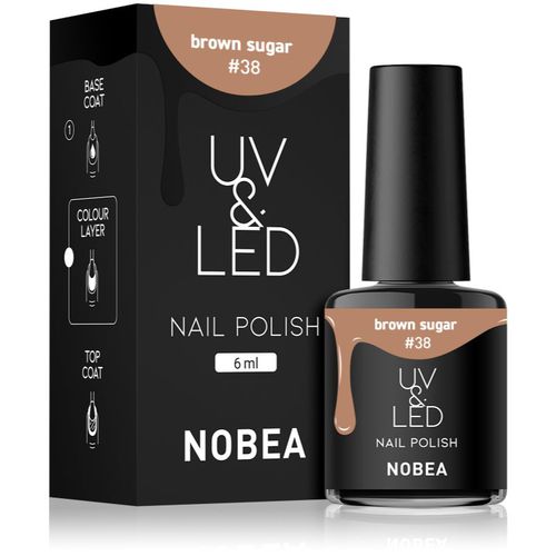 UV & LED Nail Polish esmalte para uñas en gel para lámpara UV/LED brillante tono Brown sugar #38 6 ml - NOBEA - Modalova