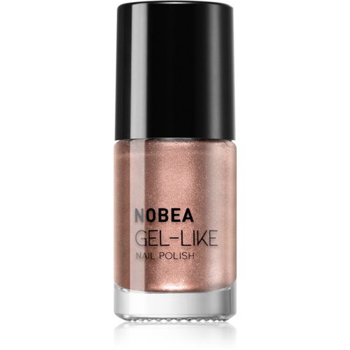 Metal Gel-like Nail Polish smalto per unghie effetto gel colore Brass N#76 6 ml - NOBEA - Modalova