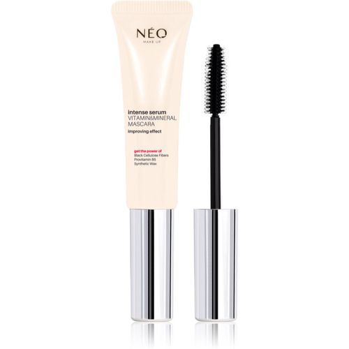 Intense Serum Vitamin & Mineral Mascara máscara de pestañas nutritiva para estimular el crecimiento de las pestañas tono Black 9 ml - NEO MAKE UP - Modalova