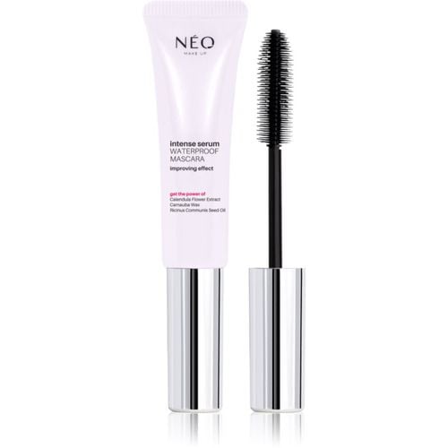 Intense Serum Waterproof Mascara máscara de pestañas resistente al agua para volumen y separación entre pestañas tono Black 9 ml - NEO MAKE UP - Modalova