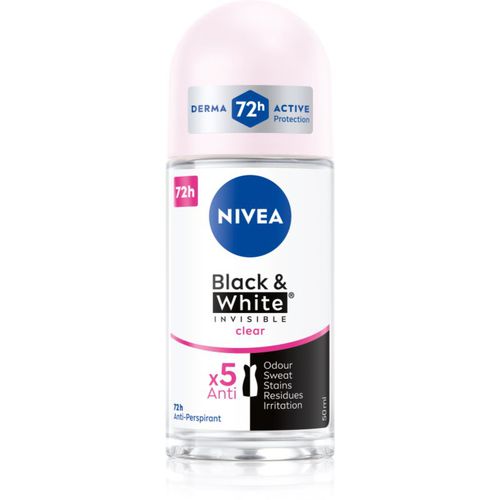 Invisible Black & White Clear antitranspirante con bola para mujer 50 ml - Nivea - Modalova