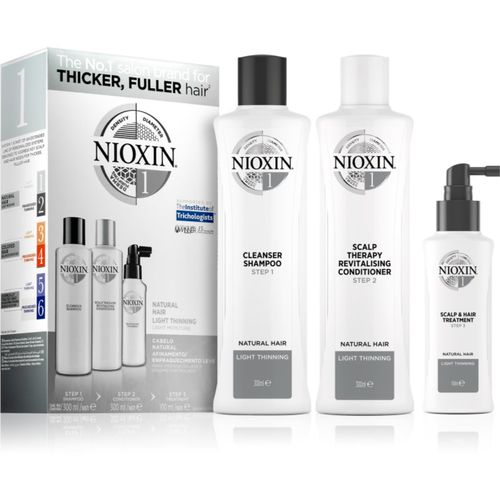 System 1 Natural Hair Light Thinning Geschenkset für brüchiges und strapaziertes Haar 3 St - Nioxin - Modalova