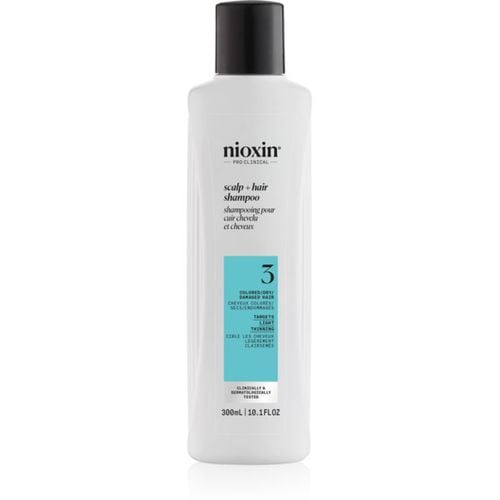 System 3 Scalp + Hair Shampoo champú limpiador anticaída para cabello teñido 300 ml - Nioxin - Modalova