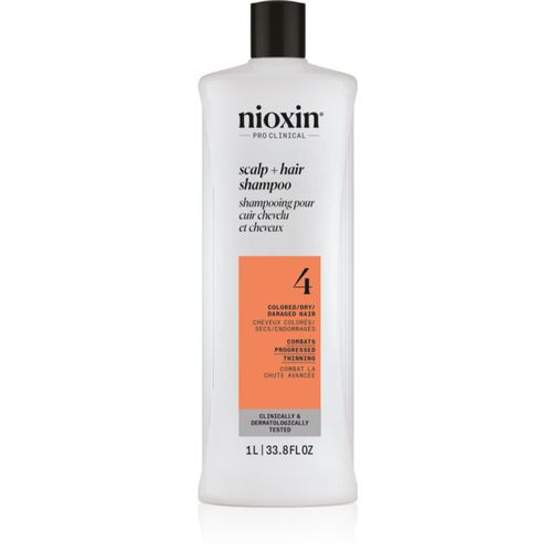 System 4 Scalp + Hair Shampoo champú suave para cabello teñido y dañado 1000 ml - Nioxin - Modalova