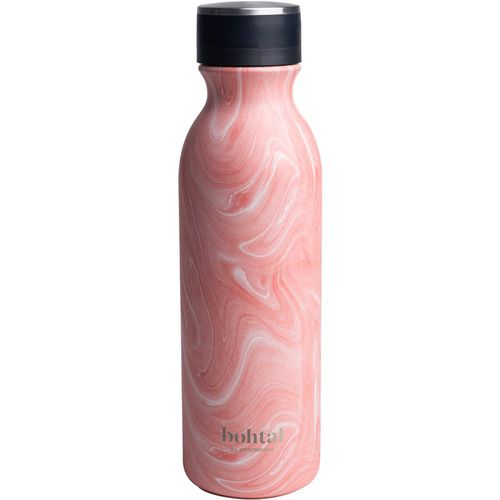 Bohtal bottiglia in acciaio inox per l’acqua colore Pink Marbel 600 ml - Smartshake - Modalova