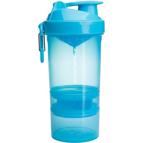 Original2GO shaker per lo sport + recipiente colore Neon Blue 600 ml - Smartshake - Modalova