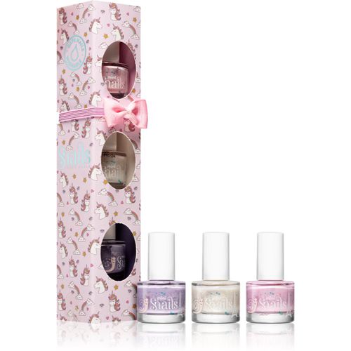 Mini Play conjunto de esmaltes de uñas para niños Unicorn 3x7 ml - Snails - Modalova