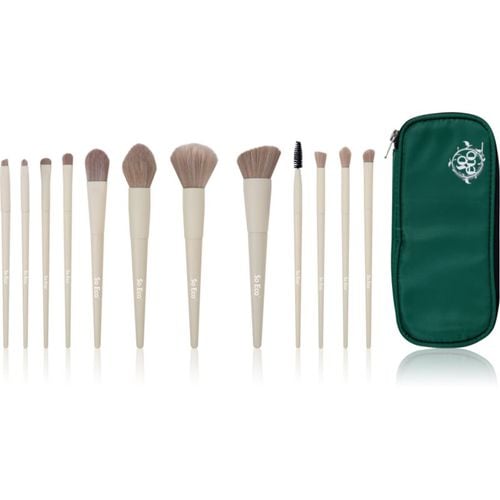 Flawless 12 Piece Brush & Bag Set Complexion Sponge conjunto de pinceles con neceser - So Eco - Modalova