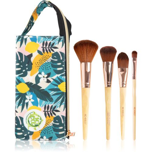 Natural Travel Brush Set set di pennelli da viaggio con trousse - So Eco - Modalova