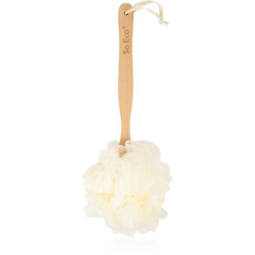 Long Handle Shower Pouf esponja de baño para el cuerpo con mango largo 1 ud - So Eco - Modalova