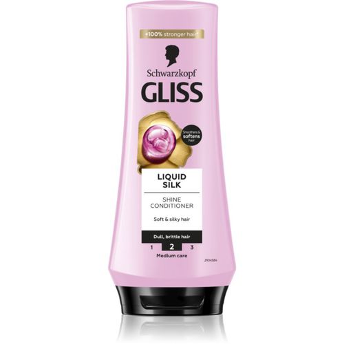 Gliss Liquid Silk bálsamo regenerador para fortalecimiento y brillo de cabello 200 ml - Schwarzkopf - Modalova