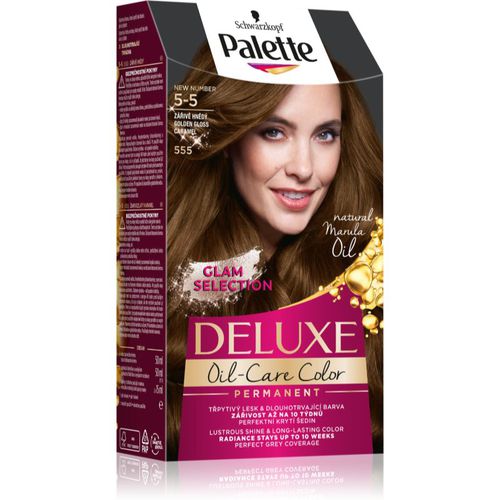 Palette Deluxe Permanent-Haarfarbe Farbton 5-5 555 Golden Gloss Caramel 1 St - Schwarzkopf - Modalova