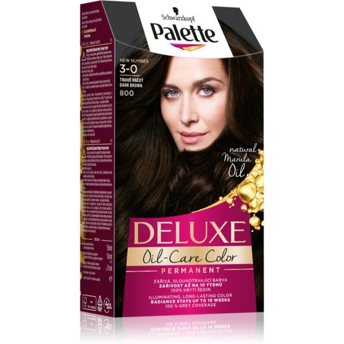 Palette Deluxe tinta permanente per capelli colore 3-0 800 Dark Brown 1 pz - Schwarzkopf - Modalova