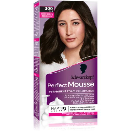 Perfect Mousse tinta permanente per capelli colore 300 Black brown 2x35 ml - Schwarzkopf - Modalova