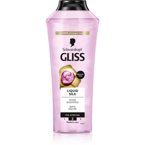 Gliss Liquid Silk champú regenerador para fortalecimiento y brillo de cabello 400 ml - Schwarzkopf - Modalova