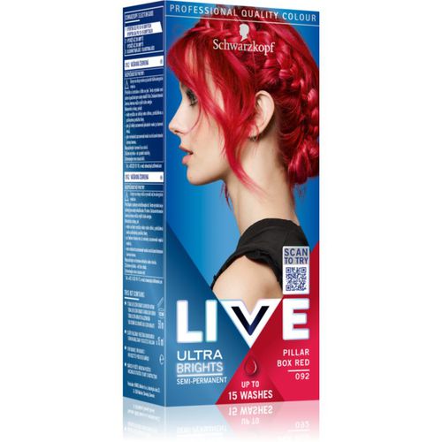 LIVE Ultra Brights or Pastel Haartönung Farbton 092 Pillar Box Red - Schwarzkopf - Modalova