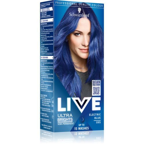 LIVE Ultra Brights or Pastel tinta per capelli semipermanente colore 095 Electric Blue 1 pz - Schwarzkopf - Modalova