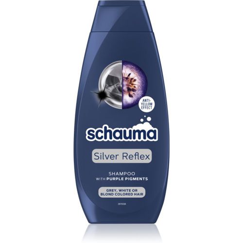 Schauma Silver Reflex Shampoo zum Neutralisieren von Gelbstich für blondiertes Haar oder kaltblonde Strähnchen 400 ml - Schwarzkopf - Modalova