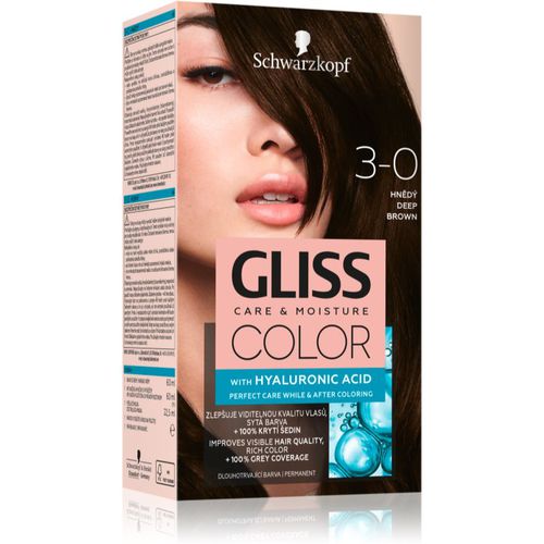 Gliss Color Permanent-Haarfarbe Farbton 3-0 Deep Brown 1 St - Schwarzkopf - Modalova