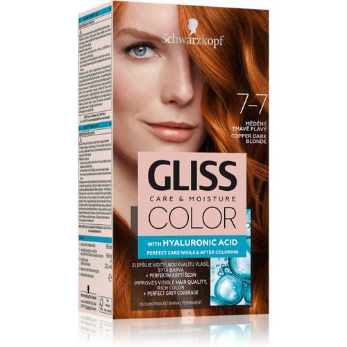 Gliss Color Permanent-Haarfarbe Farbton 7-7 Copper Dark Blonde - Schwarzkopf - Modalova