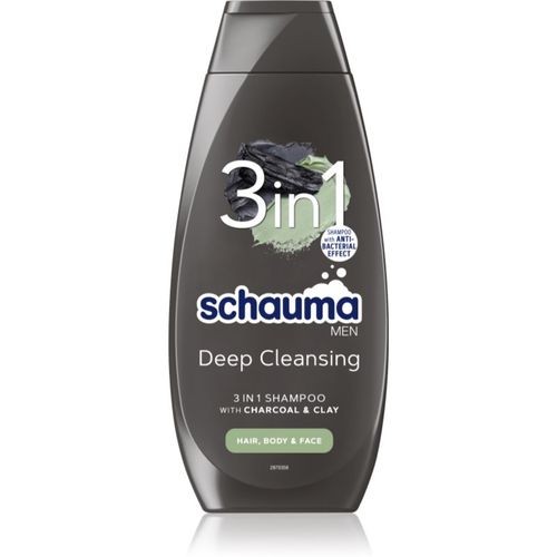 Schauma MEN champú con carbón activado para rostro, cuerpo y cabello 400 ml - Schwarzkopf - Modalova