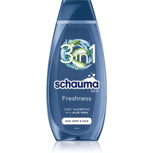 Schauma MEN erfrischendes Shampoo für Gesicht, Körper und Haare 400 ml - Schwarzkopf - Modalova