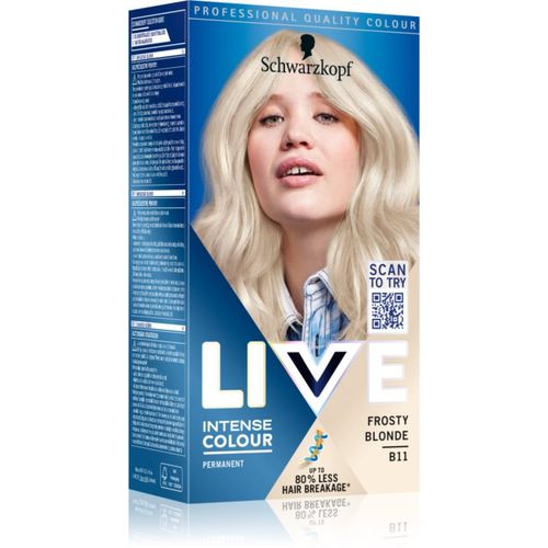 LIVE Intense Colour Permanent-Haarfarbe Farbton B11 Frosty Blonde 1 St - Schwarzkopf - Modalova