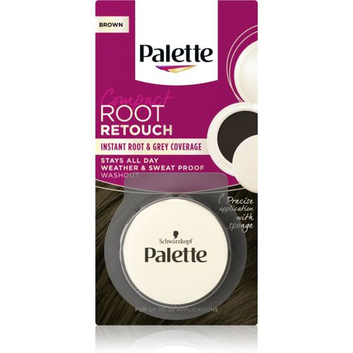 Palette Compact Root Retouch Haarfärbestift für Ansätze und graues Haar mit Pudereffekt Farbton Brown 3 g - Schwarzkopf - Modalova